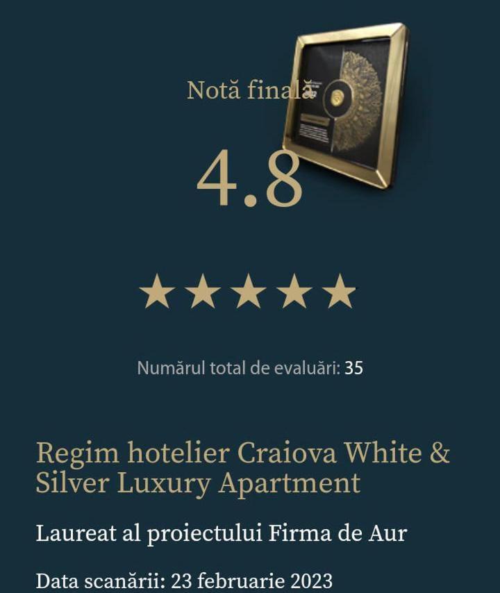 Elegant & Silver Luxury Apartament Craiova Eksteriør bilde